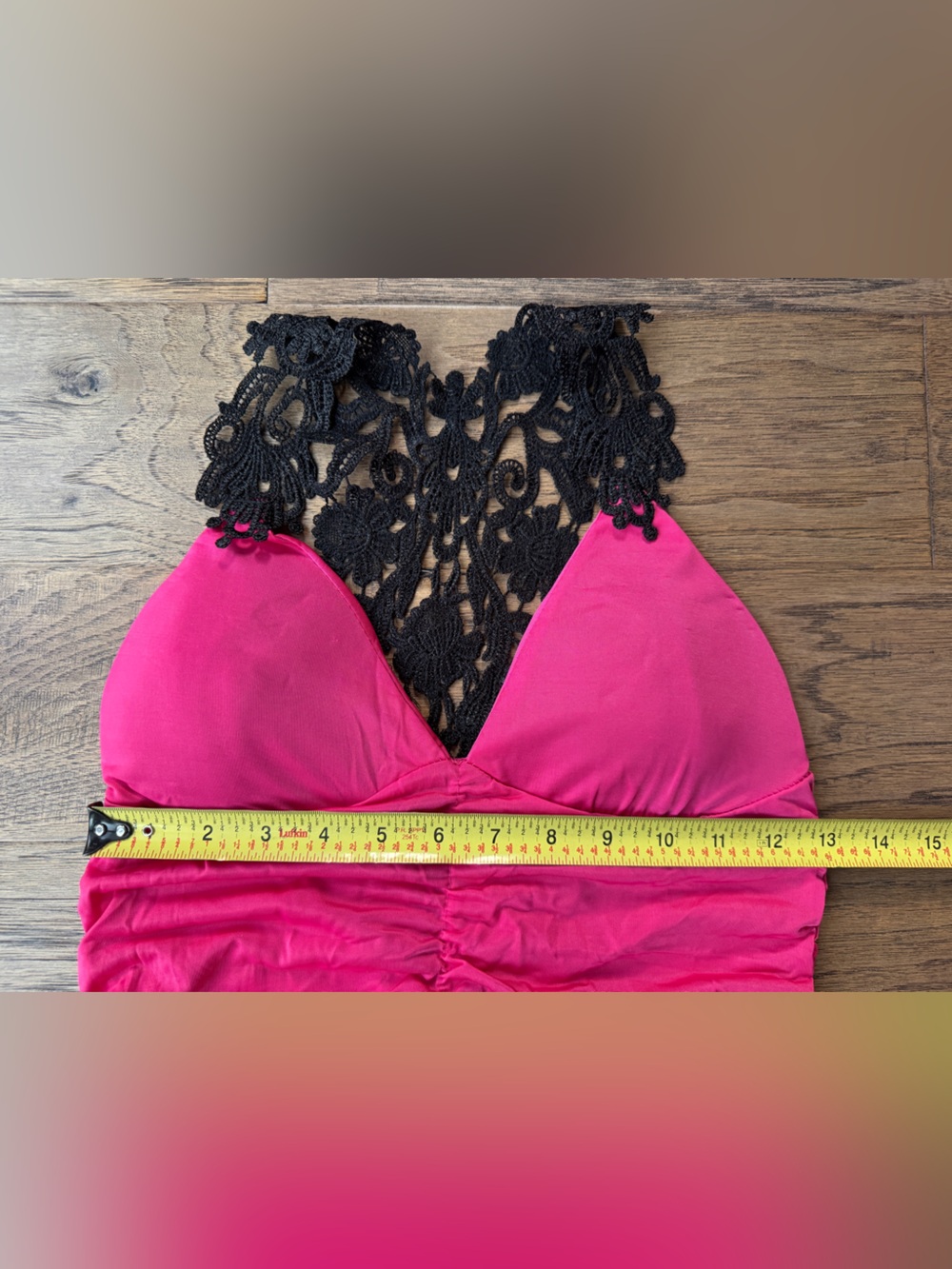Pink Ruched Dress with matching underwear - Picture 3 of 4